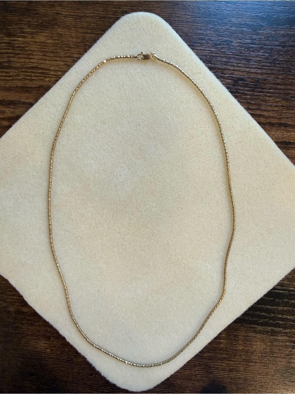 Vintage Italy 925 Sterling Silver Gold Tone Diamond Cut Chain Necklace 12g